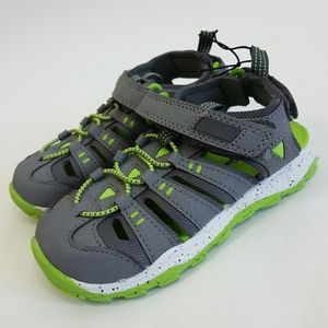 Toddler Boys/' Howell Hiking Sandals Cat /& Jack Gray /& Green Size 5